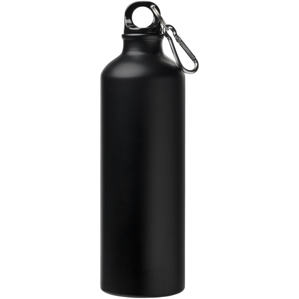 Pacific 770 ml matte water bottle with carabiner - Solid black