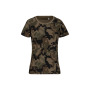 Dames-t-shirt camo korte mouwen Olive Camouflage XS