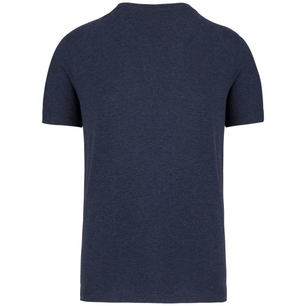 Heren T-shirt henley - 140 gr/m2 Navy blue heather 3XL