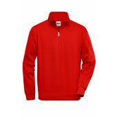 Workwear Half Zip Sweat - red - XL