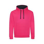 AWDis Varsity Hoodie, Hot Pink/French Navy, S, Just Hoods
