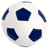 Vinyl soccer ball - white/blue