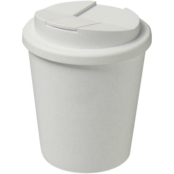 Americano® Espresso 250 ml recycled tumbler with spill-proof lid - White