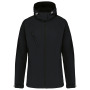 Dames softshell jas met afneembare capuchon Black 4XL Dames softshell jas met afneembare capuchon Black 4XL