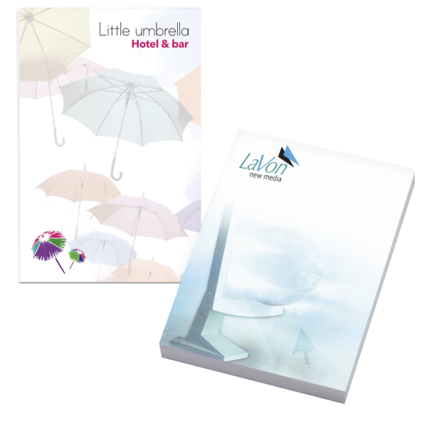 50 mm x 75 mm 50 Sheet Adhesive Notepads ECO Recycled paper