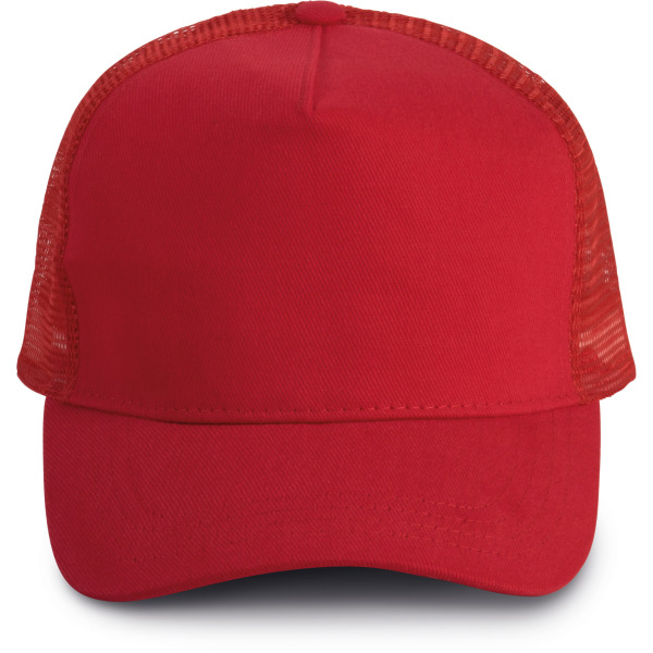 5-Panel Trucker-Kappe Mesh Red / Red One Size