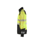 Sweatshirt met halve rits High Vis