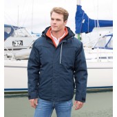 Denim texture rugged jacket Navy L