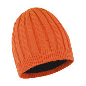 Mariner Knitted Hat - Burnt Orange/Black - One Size