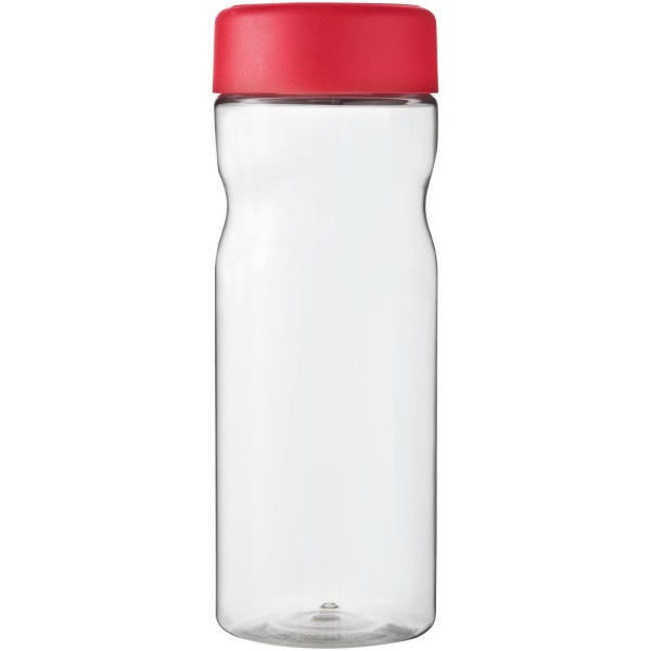 H2O Active® Base 650 ml screw cap water bottle - Transparent/Red