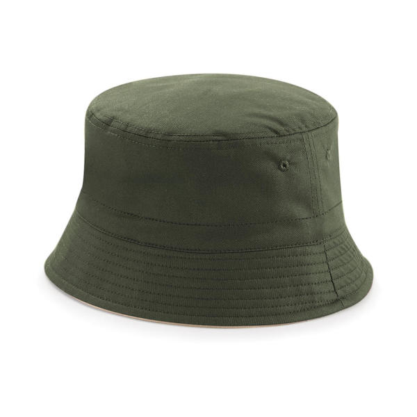 Reversible Bucket Hat - Olive Green/Stone - S/M