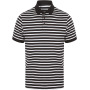 Striped jersey polo shirt Navy / White XS