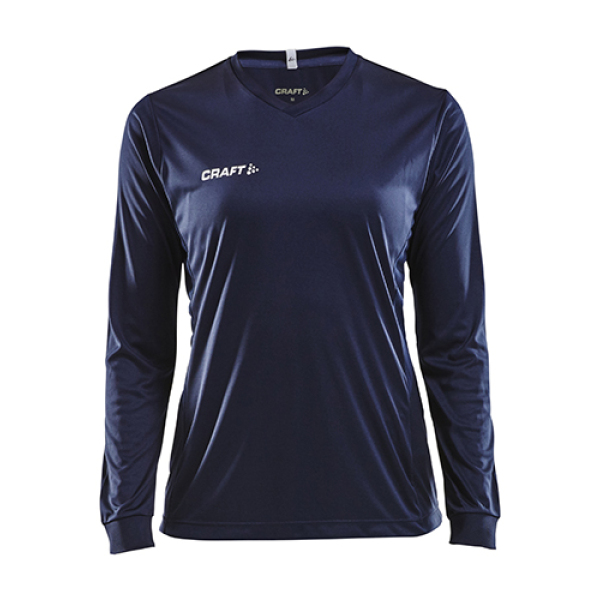 Squad solid jersey LS wmn navy s