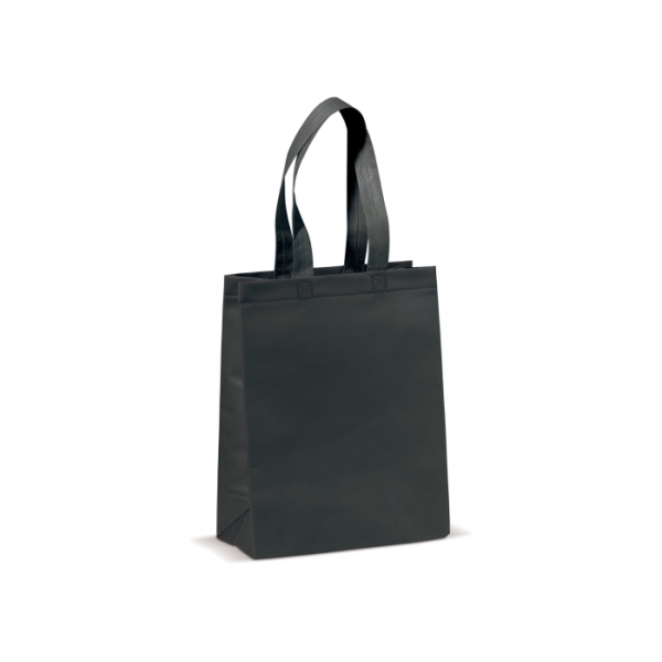 Carrier bag laminated non-woven small 105g/m² - Black
