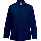 65/35 Kids' long sleeve polo shirt Deep Navy 3-4 jaar