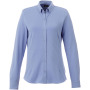 Bigelow piqué dames blouse met lange mouwen - Lichtblauw - M