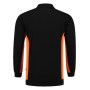 Polosweater Bicolor Borstzak 302001 Black-Orange 4XL