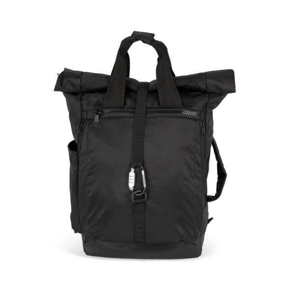 Anti-theft sports backpack and removable bum bag