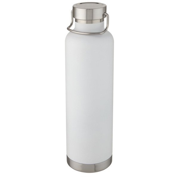 Thor 1 L copper vacuum insulated water bottle - White