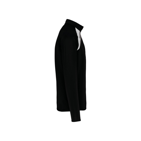 Kindertrainingsweater Met Ritskraag Black / White / Storm Grey 6/8 ans