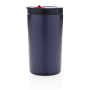 Dubbelwandige vacuüm lekvrije beker met lock 300ml, blauw, blauw