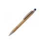 Balpen bamboe en tarwestro met stylus - Beige / Blauw