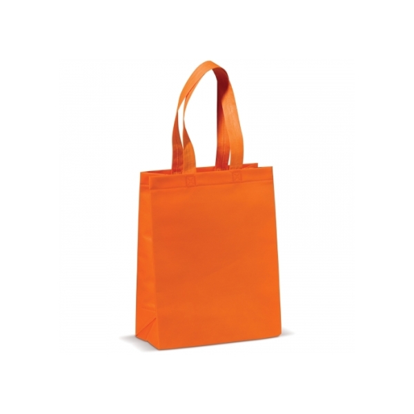 Carrier bag laminated non-woven small 105g/m² - Orange