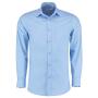 Long Sleeve Tailored Poplin Shirt, Light Blue, 14.5, Kustom Kit
