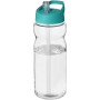 H2O Active® Base Tritan™  650 mlsportfles met tuitdeksel - Transparant/Aqua blauw