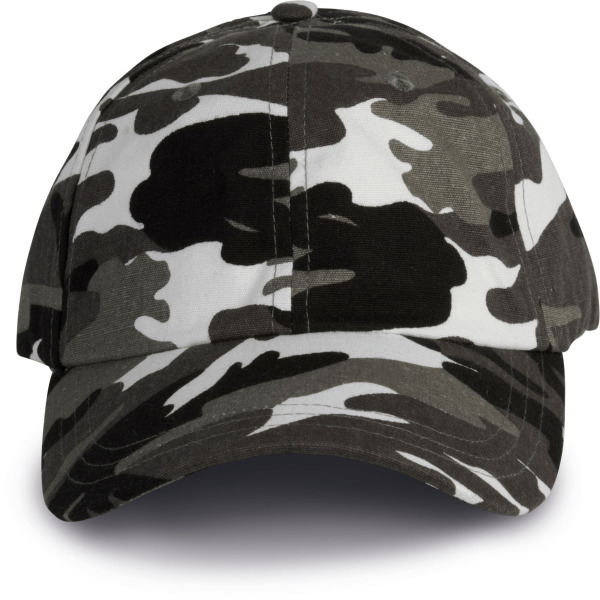 DAD CAP - 6 Panelen Grey Camouflage One Size
