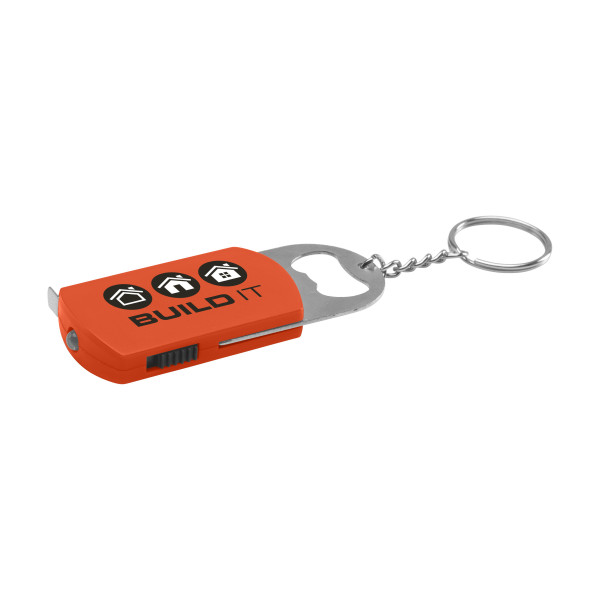 Multi Key sleutelhanger - Rolmaat 100 cm & Flesopener