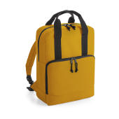 Recycled Twin Handle Cooler Backpack - Mustard - One Size