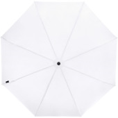 Birgit 21'' opvouwbare windproof gerecyclede PET-paraplu - Wit