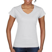 Ladies Softstyle® V-Neck T-Shirt - White - 2XL