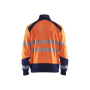 Sweatshirt met halve rits High Vis