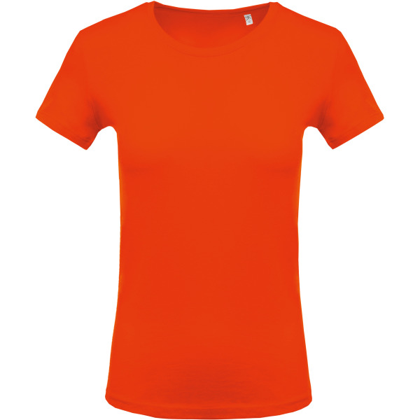 Ladies' crew neck short sleeve T-shirt Orange XS