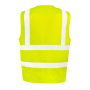 Veiligheidshesje met rits Fluorescent Yellow 3XL