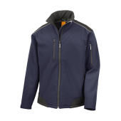 Ripstop Softshell Work Jacket - Navy/Black - M