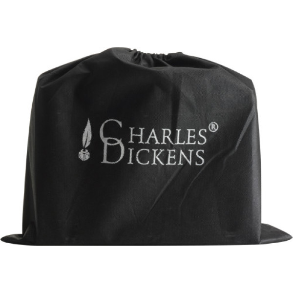 Lederen Charles Dickens® laptoptas Shia zwart