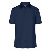 Ladies' Business Shirt Short-Sleeved - navy - S