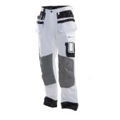 Jobman 2171 Painters' trousers core wit/zwart C146