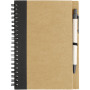 Priestly recycled notebook with pen - Natural/Solid black