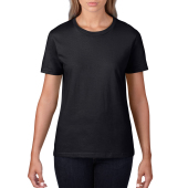 Gildan T-shirt Premium Cotton Crewneck SS for her Black XXL