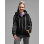 Active Zip Hoodie - Black/Charcoal - XS
