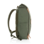 Impact AWARE™ 16 oz. recycled canvas 15" laptop backpack, green