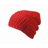 MB7941 Casual Outsized Crocheted Cap rood one size