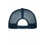 MB6240 6 Panel Flat Peak Cap - navy/navy - one size