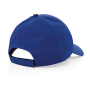 Impact 6 panel 190gr Recycled cotton cap with AWARE™ tracer, blue