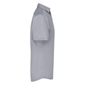 Men's Business Shirt Short-Sleeved - steel - 6XL