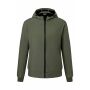 Men's Hooded Softshell Jacket - olive/camouflage - 3XL